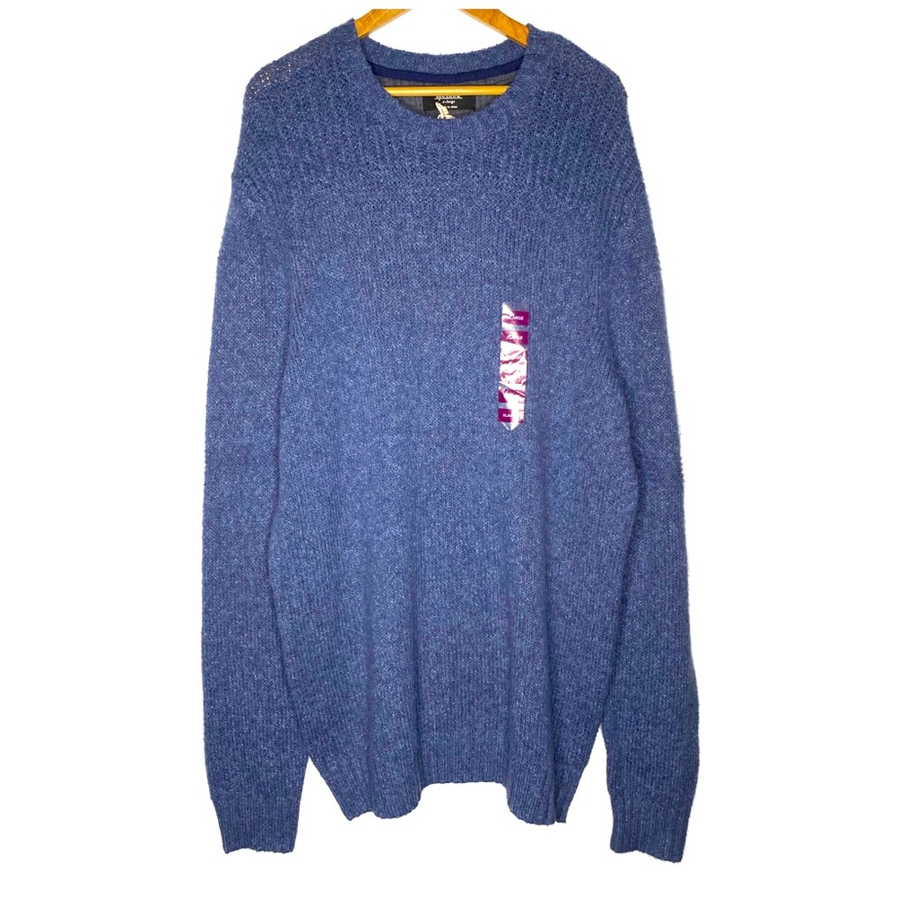 Method Chunky Knit Pullover Mens Sweater Blue XL NEW